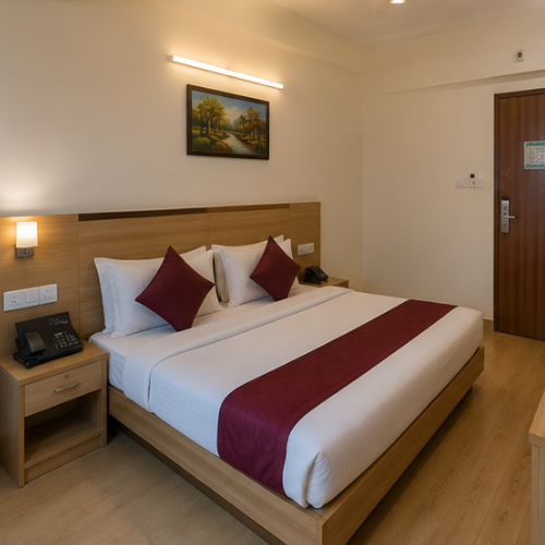 Peaceful room for pilgrims Omkareshwar